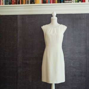Limited Off White Sheath Dress